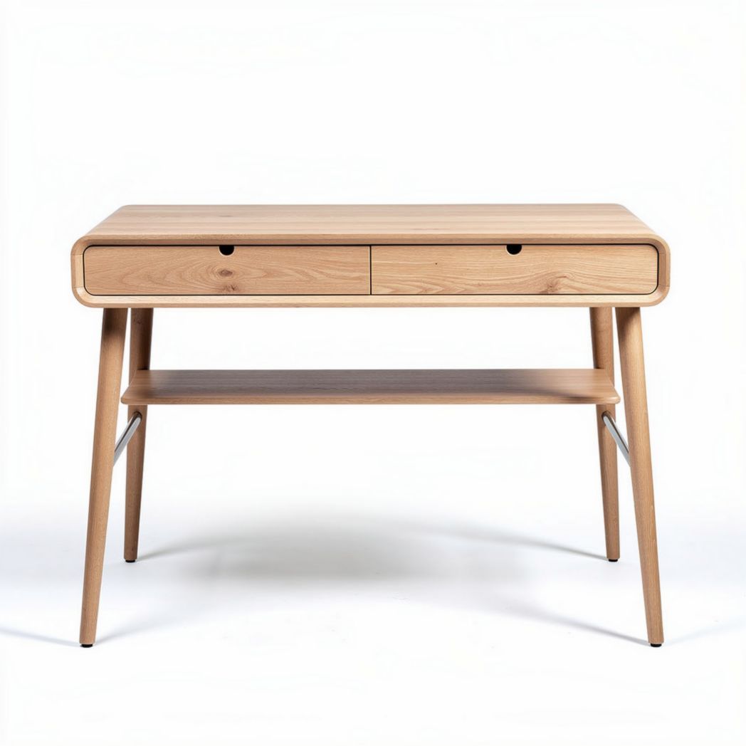Bureau en bois de hêtre avec tiroirs dimensions 100 x 50 x 75cm