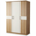 Armoire en bois avec portes blanches dimensions 180 x 90 x 40cm